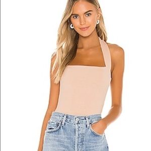 Tan halter bodysuit Superdown